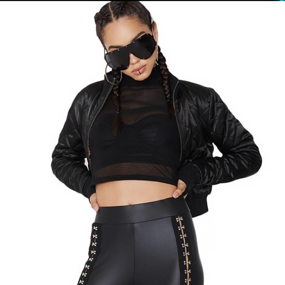 Poster Grl reversible crop bomber - Picture 6 of 6